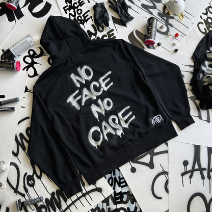 NO FACE NO CASE ZIP HOODIE